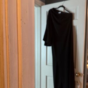 Calvin Klein Elegant Black One Shoulder Dress